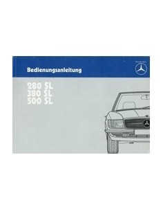 1984 MERCEDES BENZ SL KLASSE INSTRUCTIEBOEKJE DUITS
