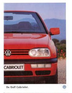 1996 VOLKSWAGEN GOLF CABRIOLET BROCHURE NEDERLANDS