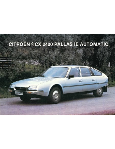 1984 CITROËN CX 2400 LEAFLET FINNISH