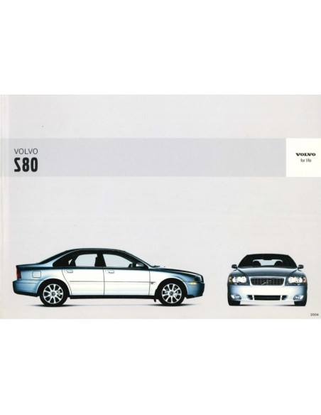 2004 VOLVO S80 BETRIEBSANLEITUNG NIEDERLÄNDISCH