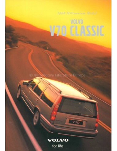 2000 VOLVO V70 CLASSIC BROCHURE JAPANS