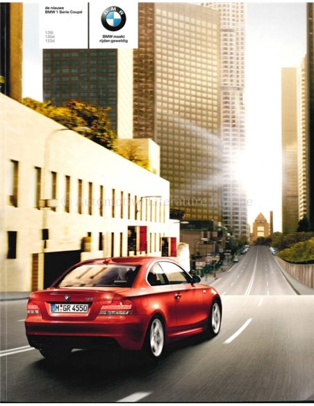 2007 BMW 1ER COUPÉ PROSPEKT NIEDERLÄNDISCH