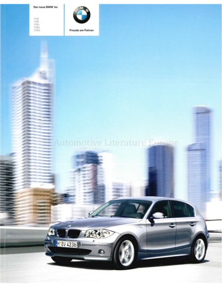 2005 BMW 1 SERIE BROCHURE DUITS