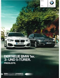 2015 BMW 1 SERIE BROCHURE DUITS 2