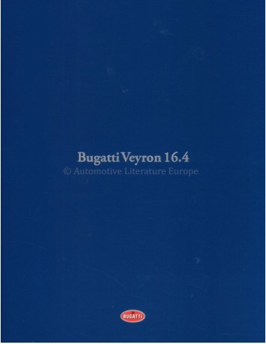 2007 BUGATTI EB 16.4 VEYRON BROCHURE ENGLISH