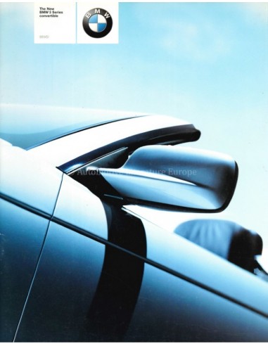 1999 BMW 3 SERIES CONVERTIBLE BROCHURE ENGLISH (US)