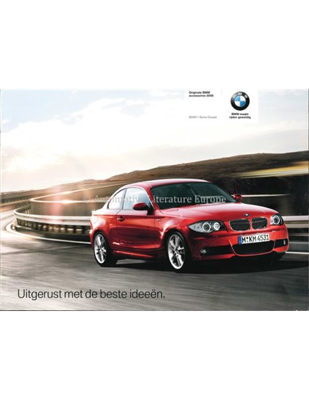 2007 BMW 1 SERIE COUPÉ BROCHURE NEDERLANDS