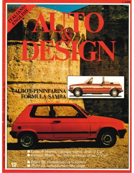 1982 AUTO & DESIGN MAGAZINE ITALIAN & ENGLISH 12