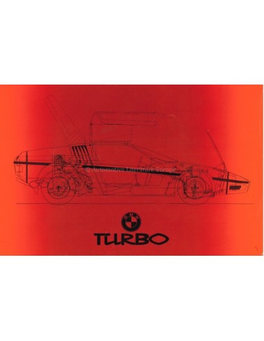 1972 BMW TURBO BROCHURE GERMAN