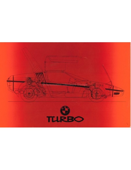 1972 BMW TURBO PROSPEKT DEUTSCH