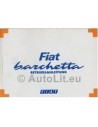 1995 FIAT BARCHETTA INSTRUCTIEBOEKJE DUITS