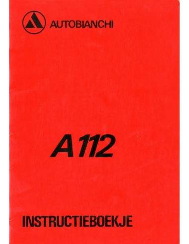 1980 AUTOBIANCHI A112 INSTRUCTIEBOEKJE NEDERLANDS