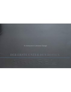 1986 MERCEDES BENZ 560 SEL PORTOFOLIO PROSPEKT