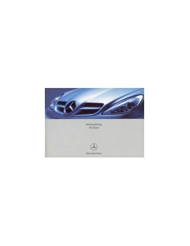 2004 MERCEDES BENZ SLK KLASSE INSTRUCTIEBOEKJE DUITS