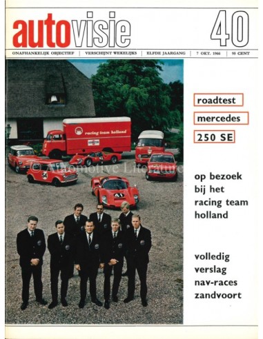 1966 AUTOVISIE MAGAZINE 40 DUTCH