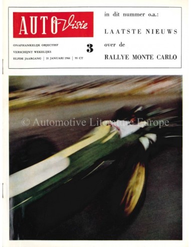 1966 AUTOVISIE MAGAZIN 3 NIEDERLÄNDISCH