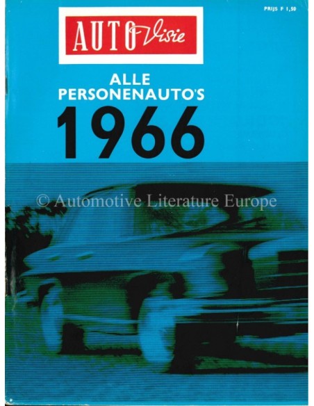 1966 AUTOVISIE MAGAZIN 5 NIEDERLÄNDISCH