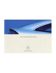 2003 MERCEDES BENZ C KLASSE SPORTCOUPE INSTRUCTIEBOEKJE DUITS
