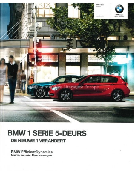 2011 BMW 1 SERIES BROCHURE DUTCH