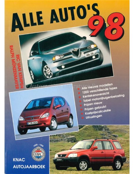 1998 KNAC CAR YEARBOOK DUTCH