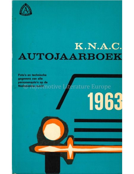 1963 KNAC CAR YEARBOOK DUTCH