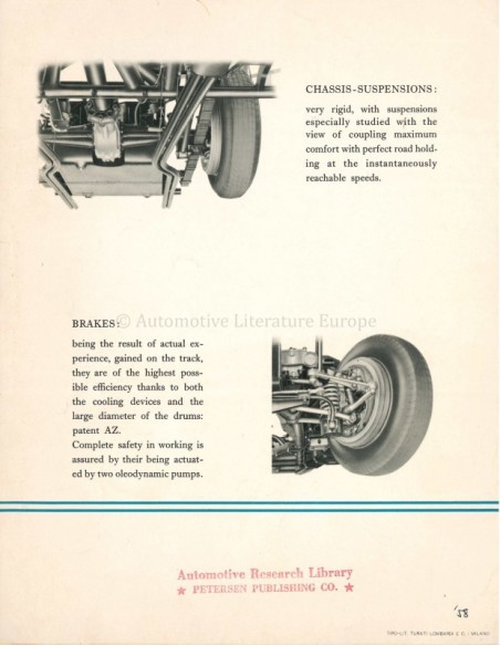 1956 FERRARI 250 GRANTURISMO BROCHURE ENGELS
