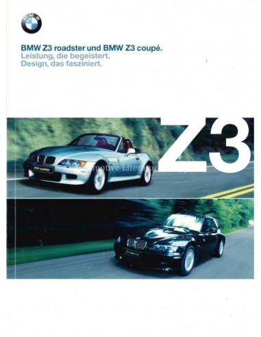 2000 BMW Z3 ROADSTER EN BMW Z3 COUPÉ BROCHURE GERMAN