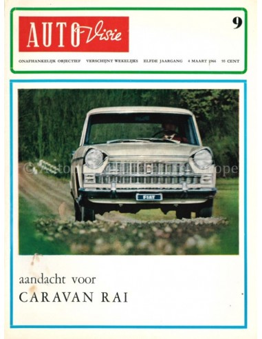 1966 AUTOVISIE MAGAZIN 9 NIEDERLÄNDISCH