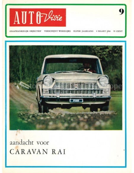 1966 AUTOVISIE MAGAZIN 9 NIEDERLÄNDISCH