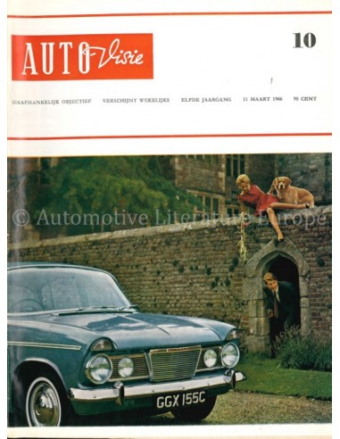 1966 AUTOVISIE MAGAZINE 10 NEDERLANDS