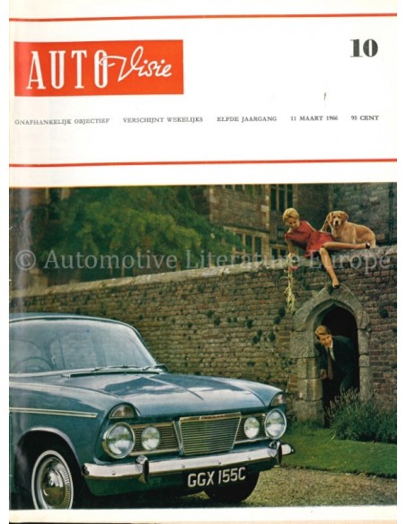 1966 AUTOVISIE MAGAZIN 10 NIEDERLÄNDISCH