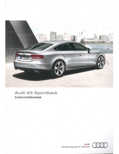 2011 AUDI A5 SPORTBACK BETRIEBSANLEITUNG NIEDERLÄNDISCH