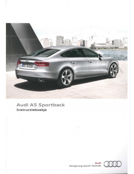 2011 AUDI A5 SPORTBACK BETRIEBSANLEITUNG NIEDERLÄNDISCH
