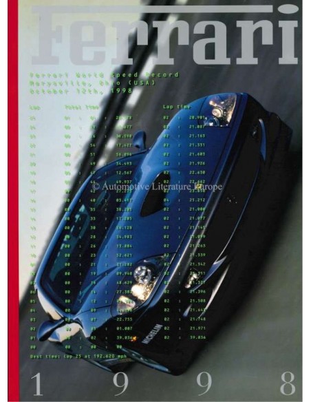1998 FERRARI JAHRBUCH ENGLISCH 1435/98
