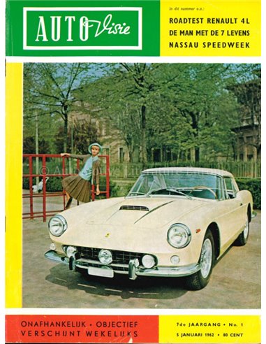 1962 AUTOVISIE MAGAZIN 1 NIEDERLÄNDISCH