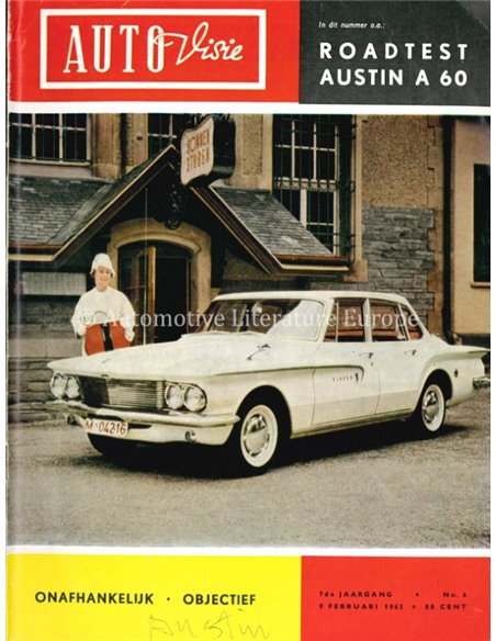 1962 AUTOVISIE MAGAZIN 6 NIEDERLÄNDISCH