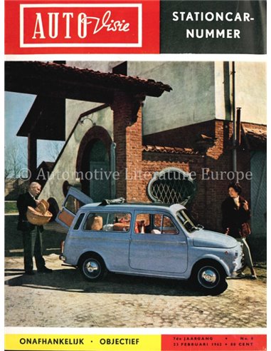 1962 AUTOVISIE MAGAZINE 8 NEDERLANDS