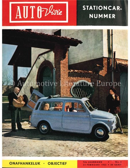 1962 AUTOVISIE MAGAZINE 8 NEDERLANDS