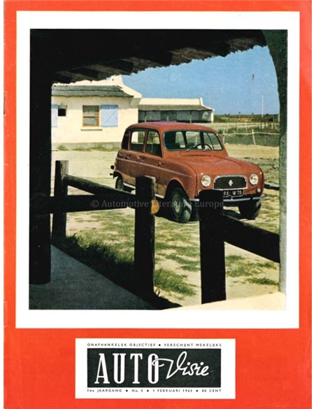 1963 AUTOVISIE MAGAZIN 5 NIEDERLÄNDISCH