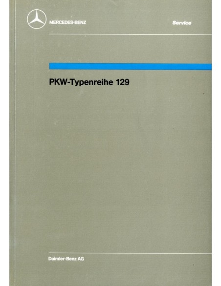 1989 MERCEDES BENZ SL KLASSE WERKPLAATSHANDBOEK DUITS
