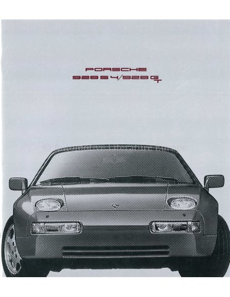1991 PORSCHE 928 S4 & GT BROCHURE ENGLISH