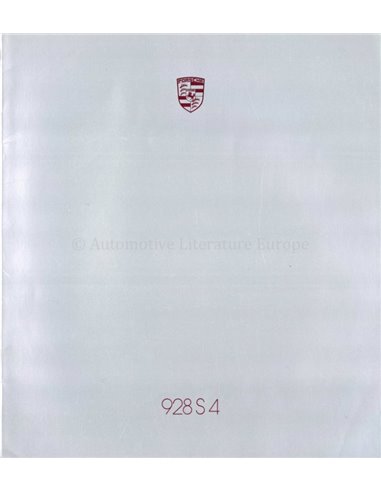 1987 PORSCHE 928 S4 BROCHURE ENGLISH