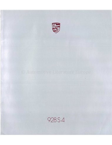 1987 PORSCHE 928 S4 PROSPEKT ENGLISCH