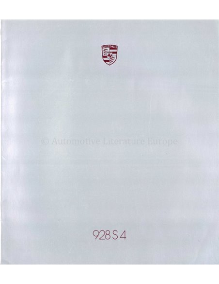 1987 PORSCHE 928 S4 PROSPEKT ENGLISCH