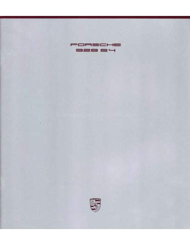 1989 PORSCHE 928 S4 BROCHURE ENGELS