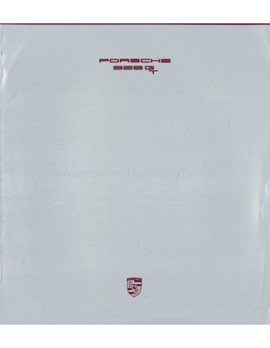 1990 PORSCHE 928 S4 BROCHURE DUITS