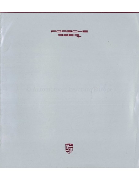 1990 PORSCHE 928 S4 BROCHURE GERMAN