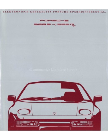 1990 PORSCHE 928 S4 & GT BROCHURE GERMAN