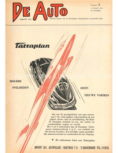 1951 DE AUTO MAGAZIN 4 NIEDERLÄNDISCH