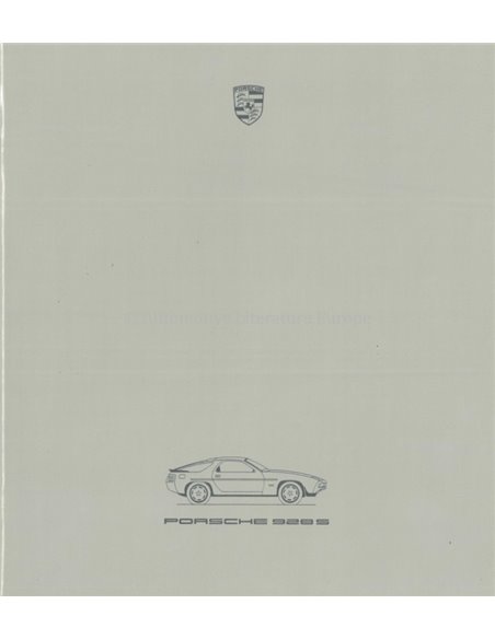 1986 PORSCHE 928 S BROCHURE ENGLISH